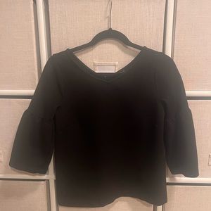 Black top with bell sleeves